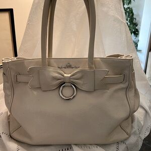 My Flat In London cream leather bag MFIL